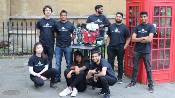 The UCL SPECTRE team with their prototype.
