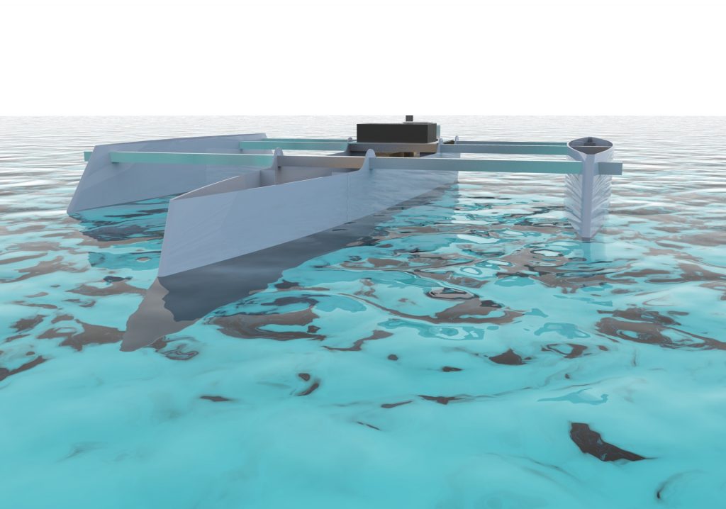 3D model of the hydrofoil. (Credit: UCL Triumph/Facebook)