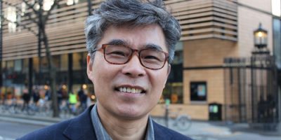 Professor Jeom Kee Paik outside Roberts Building UCL