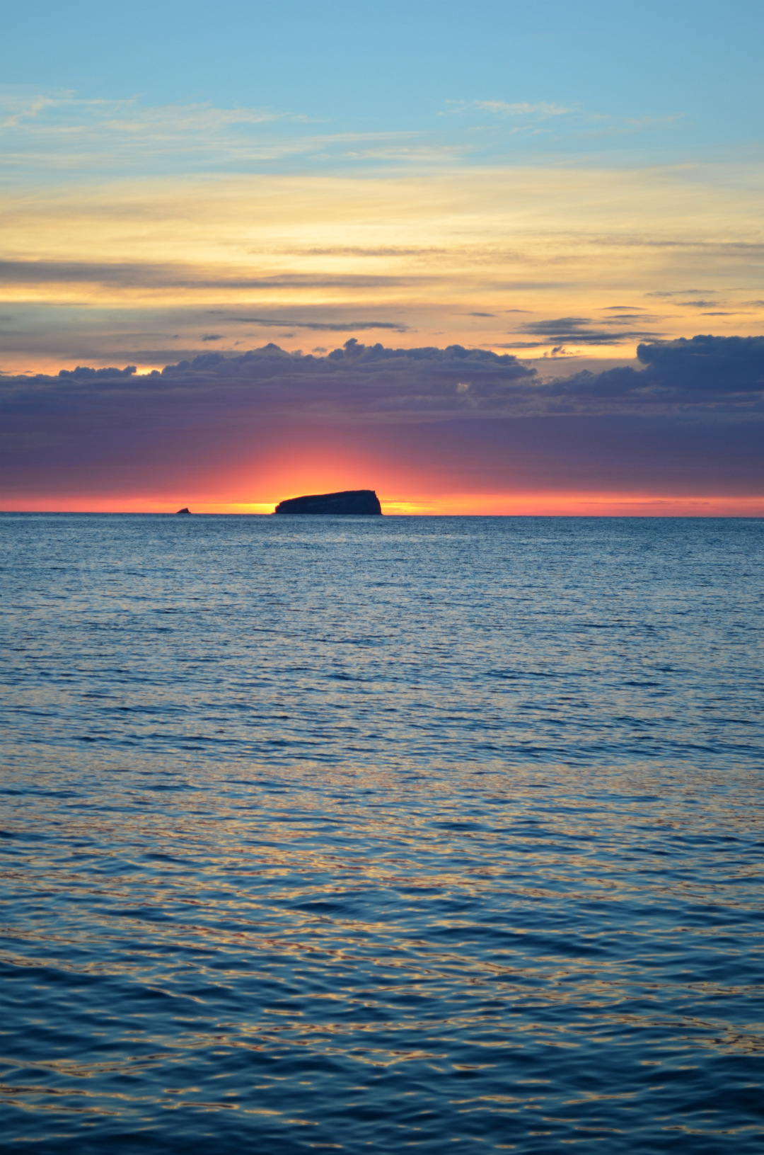 Sunrise over the Hippolytes from Fortescue Bay