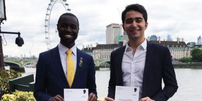 Mohamed Afify and George Imafidon at the House of Lords