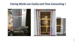 airing works to fix the distorted plate panels